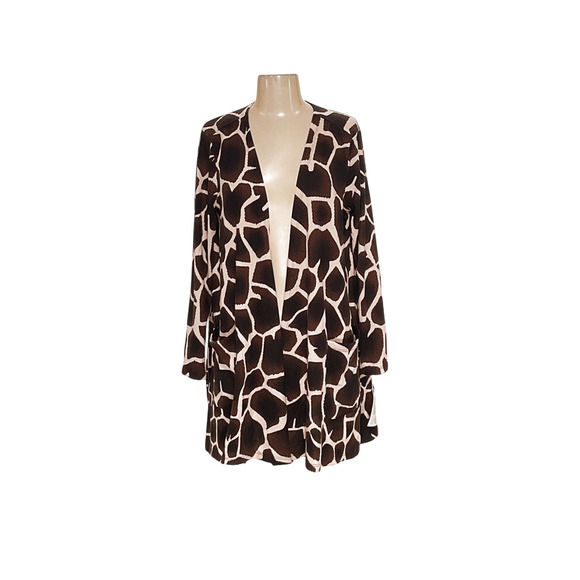 Lularoe Brown Giraffe Cardigan (Size M) - Picture 1 of 4